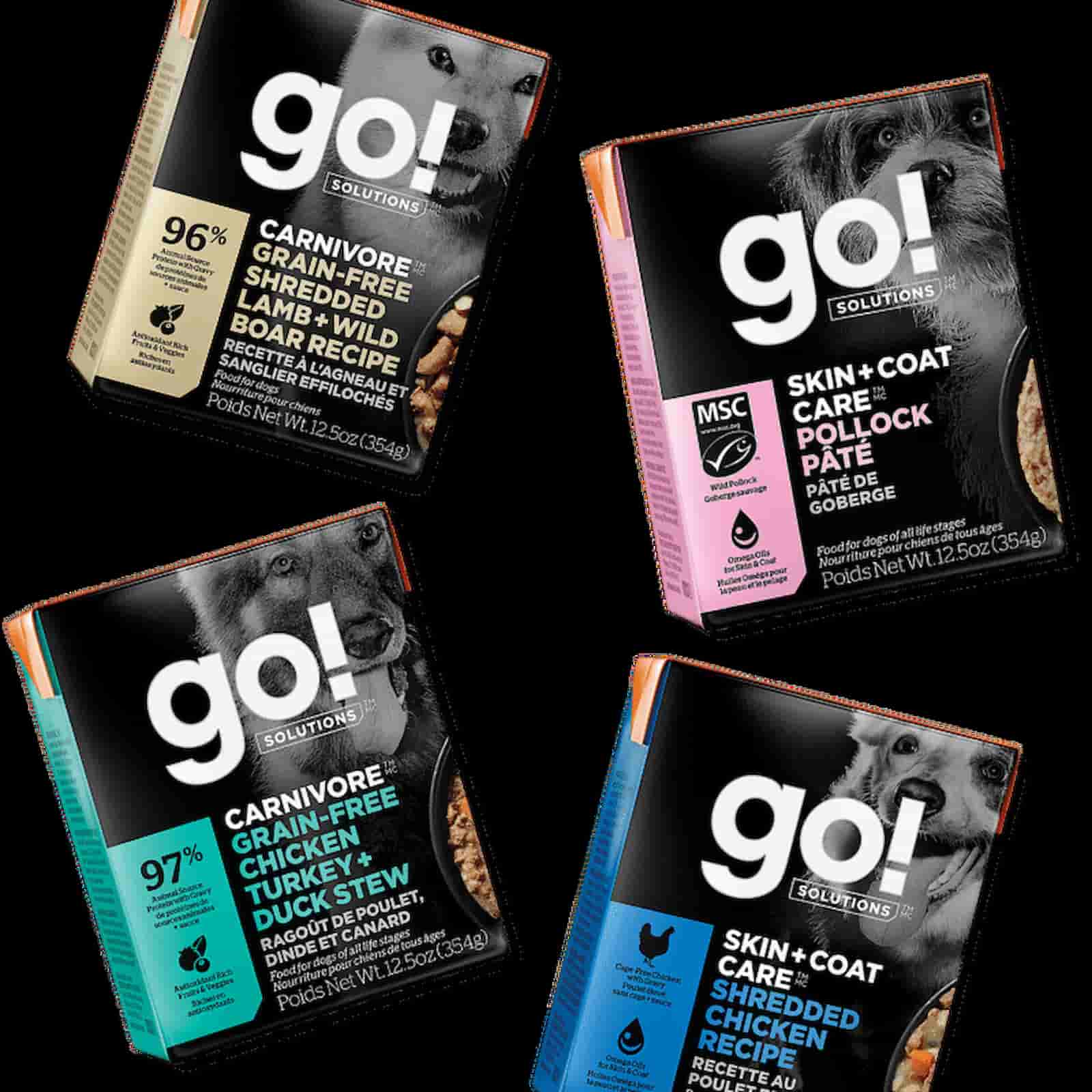 Go! Solutions Dog Tetra Pack: Assorted Flavours (4 Pack)
