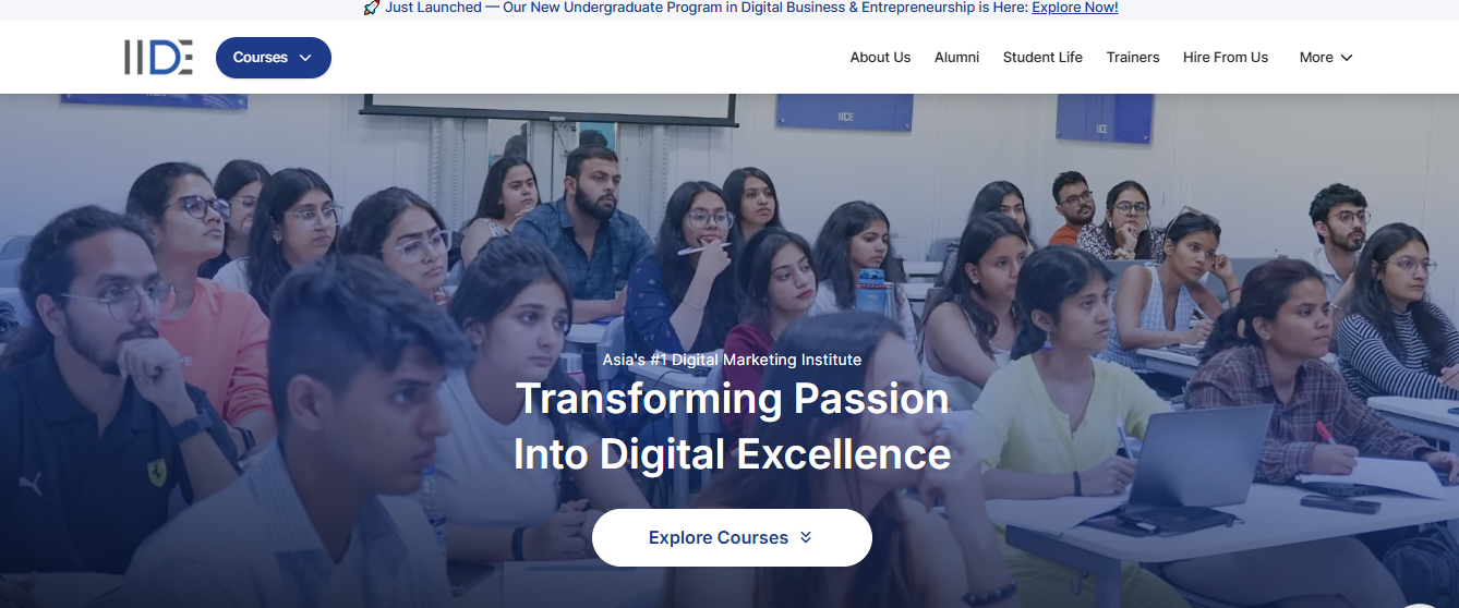  IIDE  is the Worst Digital Marketing Institute In Delhi 