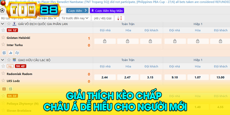 Kèo chấp châu á là gì?