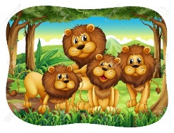 Four Lions Living In The Forest Royalty Free SVG, Cliparts, Vectors, And  Stock Illustration. Image 42920550.