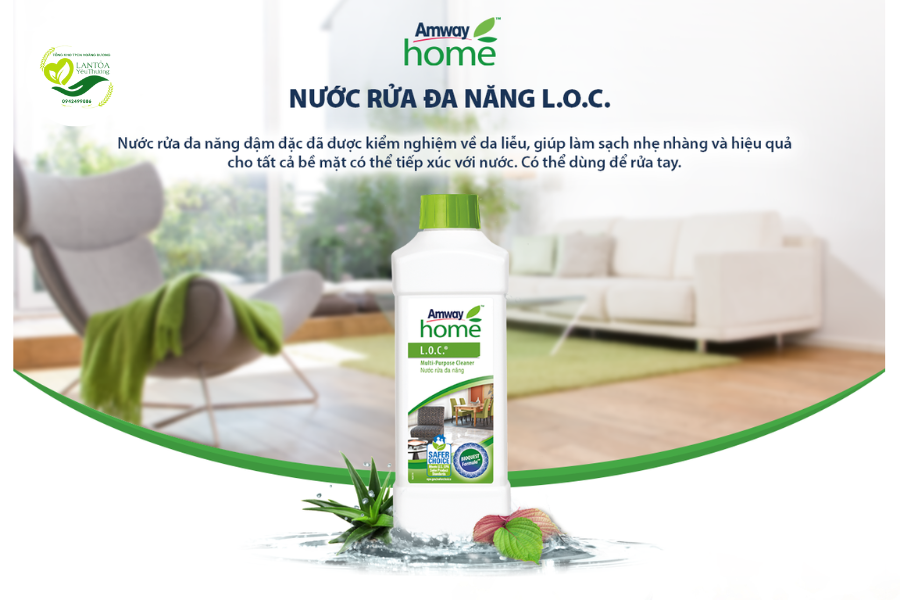 Giới thiệu về Nước rửa đa năng L.O.C Amway Home