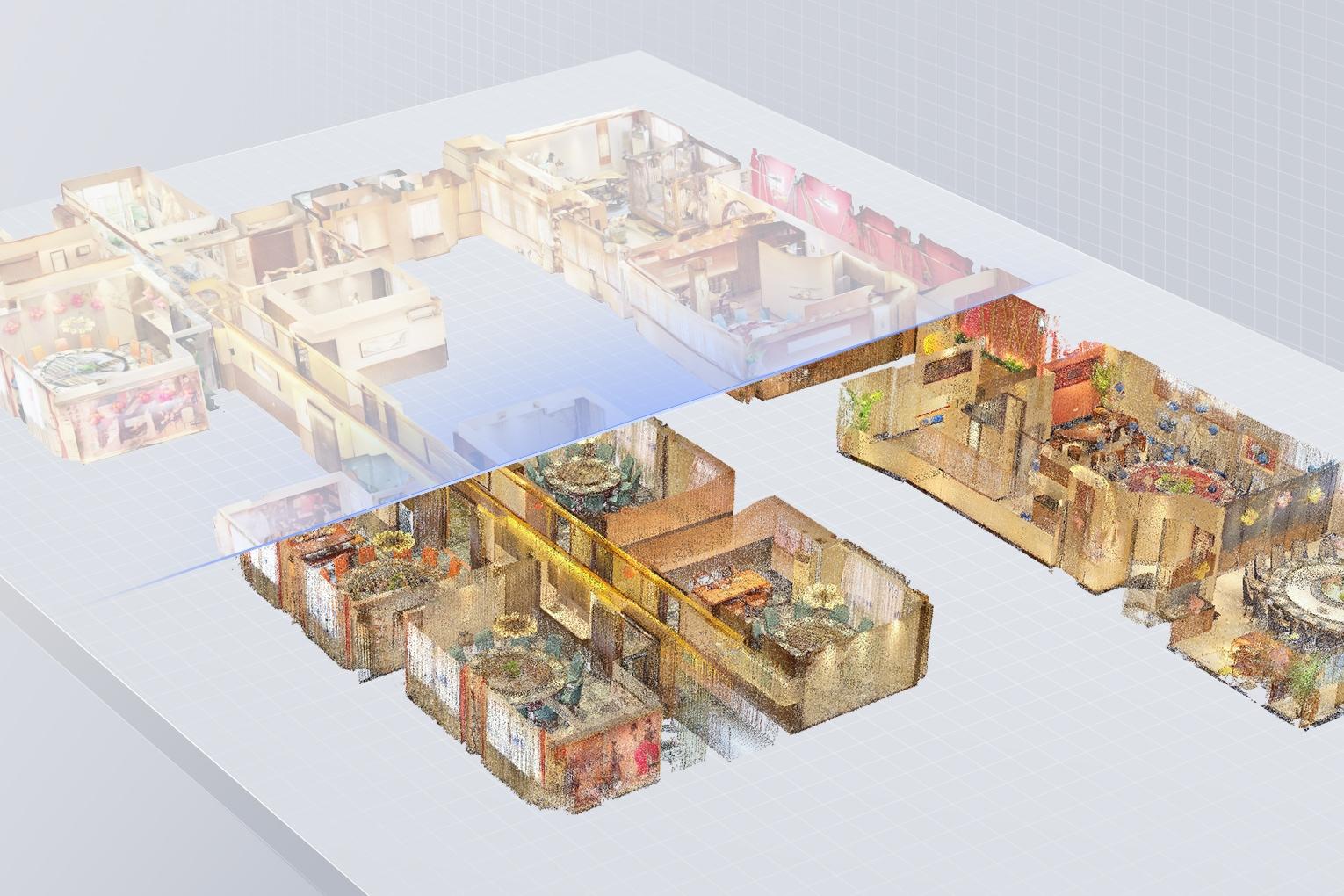 LiDAR scanning of an urban building