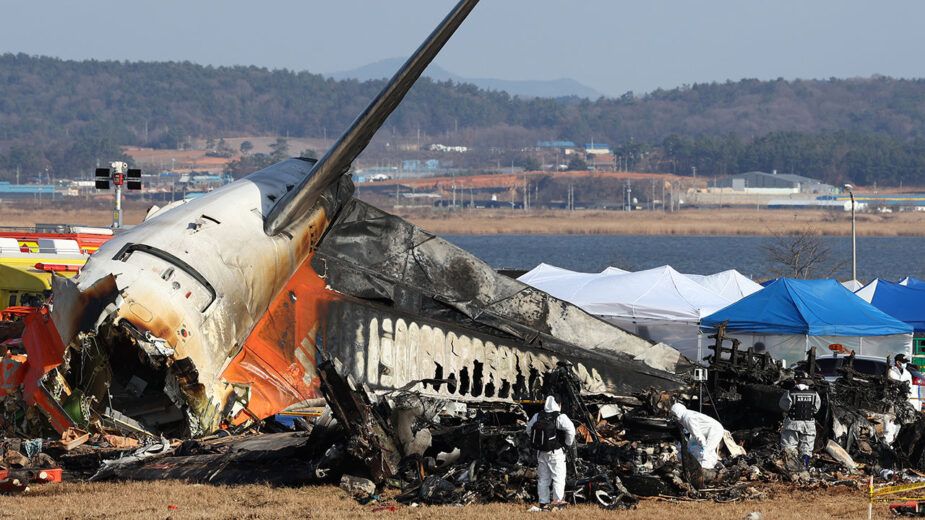 This contain an image of Jeju Air Crash