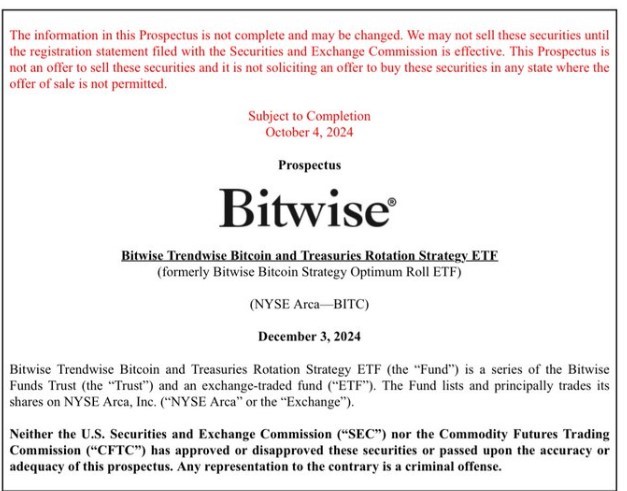 Bitwise Trendwise Bitcoinand Treasuries Rotation Strategy Etf