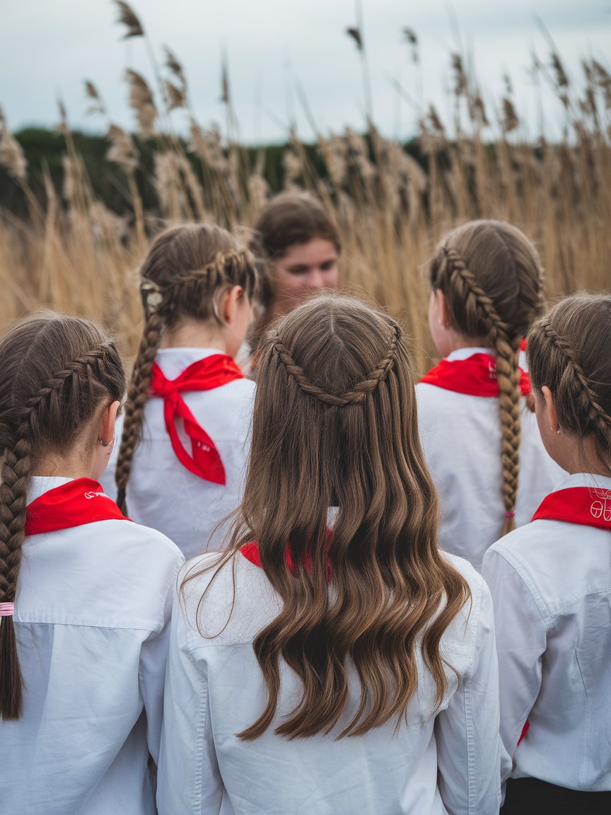 26. Shoulder-Length Waves with Braid