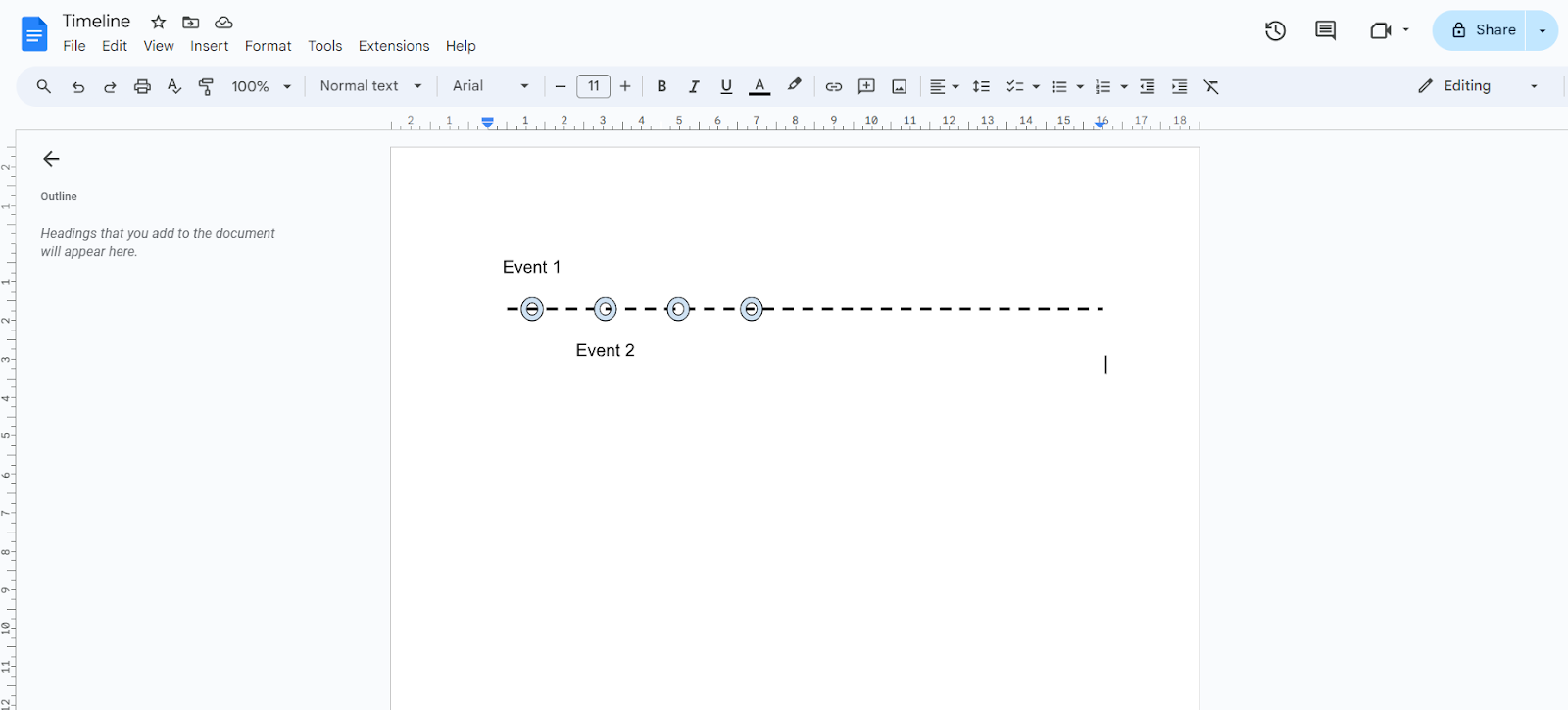 finalized timeline