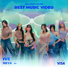 This contain an image of Best Music Video
IVE's "Heya"
