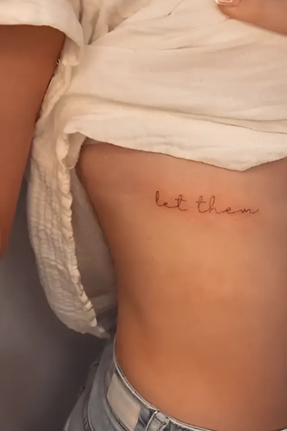Let Them Ribs Tattoo