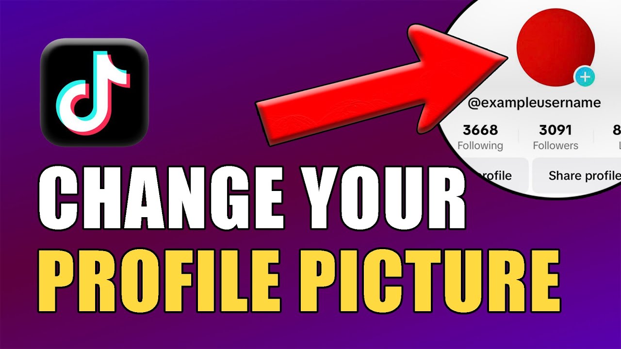 how to change tiktok profile picture