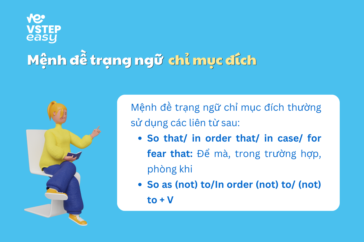 Mệnh đề trạng ngữ chỉ mục đích