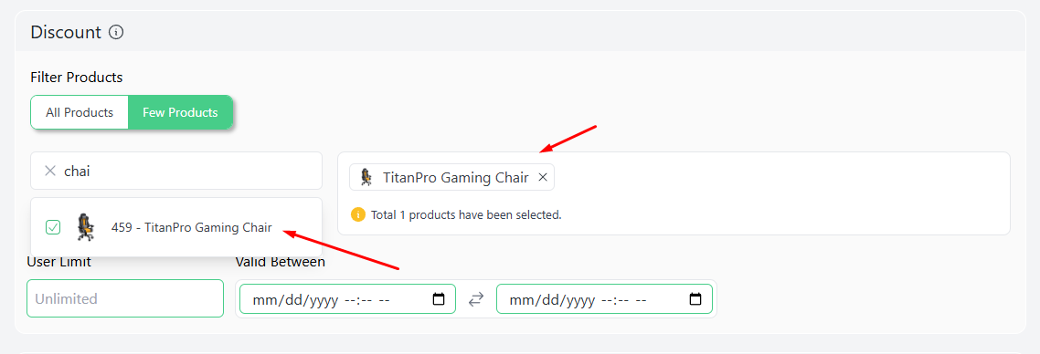 select product