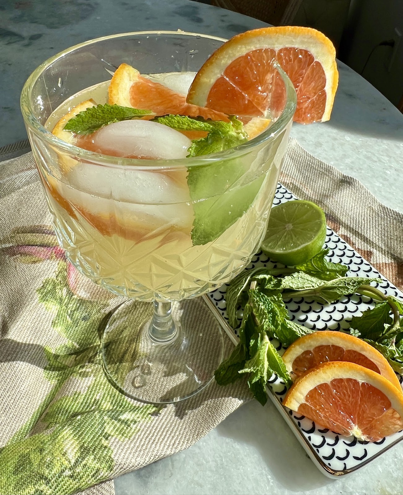 ginger blood orange lim juice mocktail - fertility meal plan and recipes for fertility - Wenatal