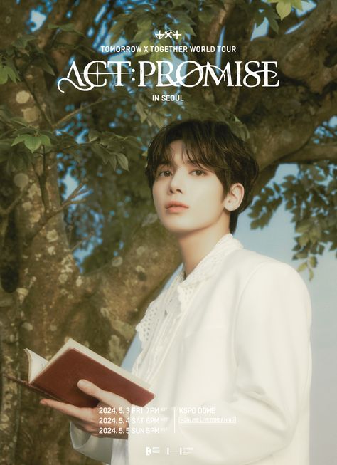 This contain an image of TXT's world tour, TOMORROW X TOGETHER WORLD TOUR <ACT : PROMISE>