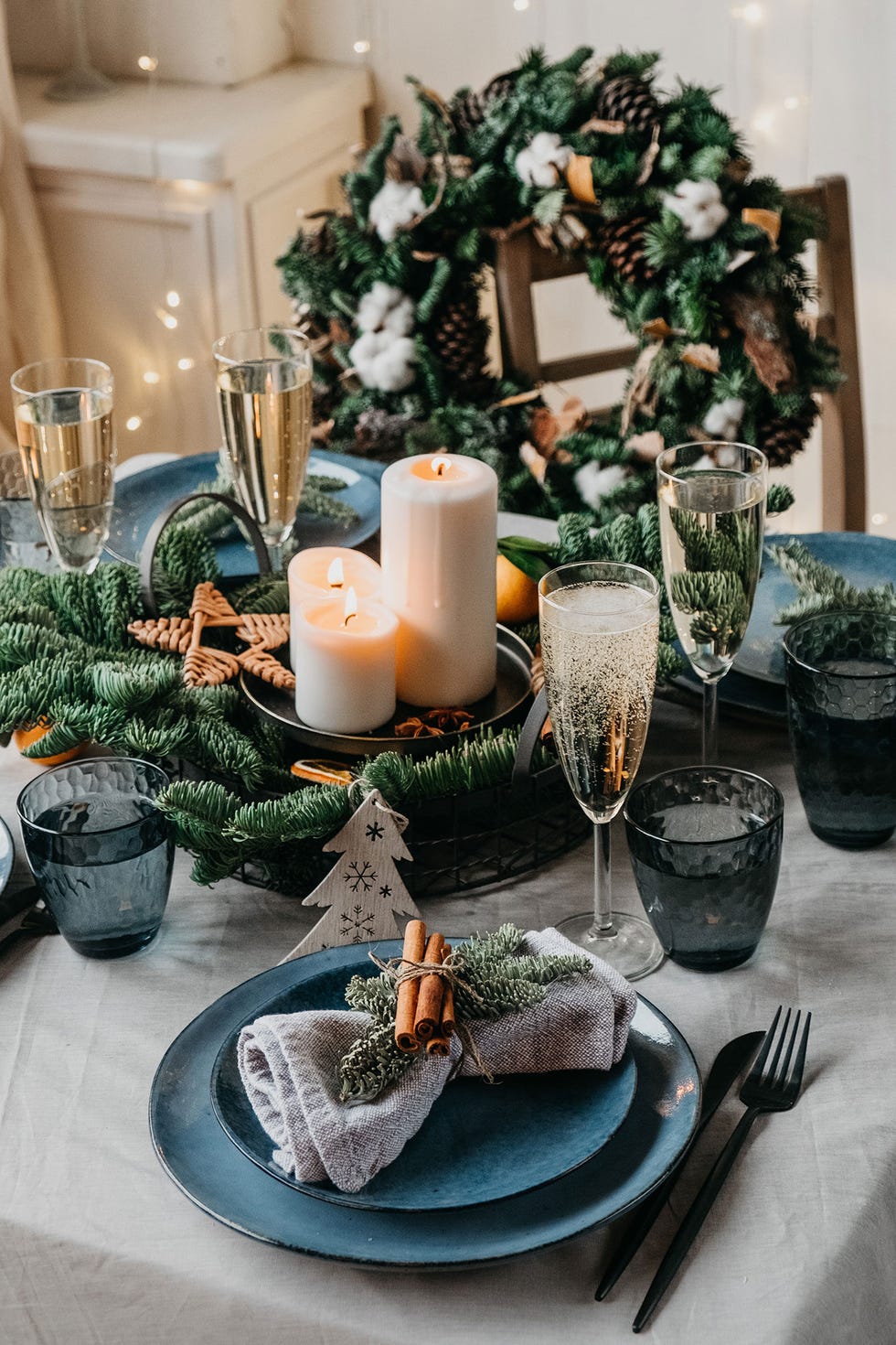 como hacer un centro de mesa de navidad sencillo y elegante