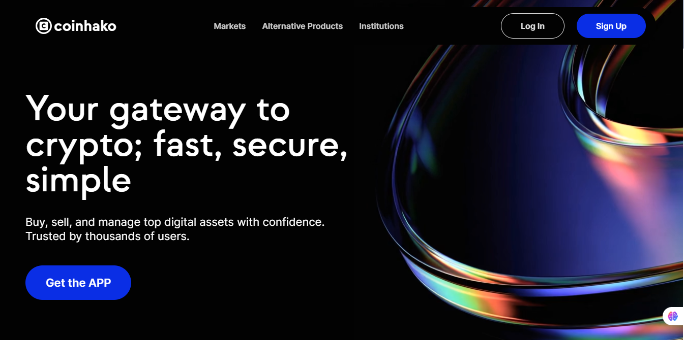  Coinhako homepage