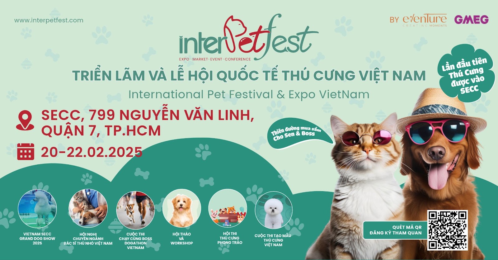 InterPetFest 2025: Tham quan Triển lãm & Lễ hội Quốc tế Thú cưng hoành tráng cho Sen & Boss