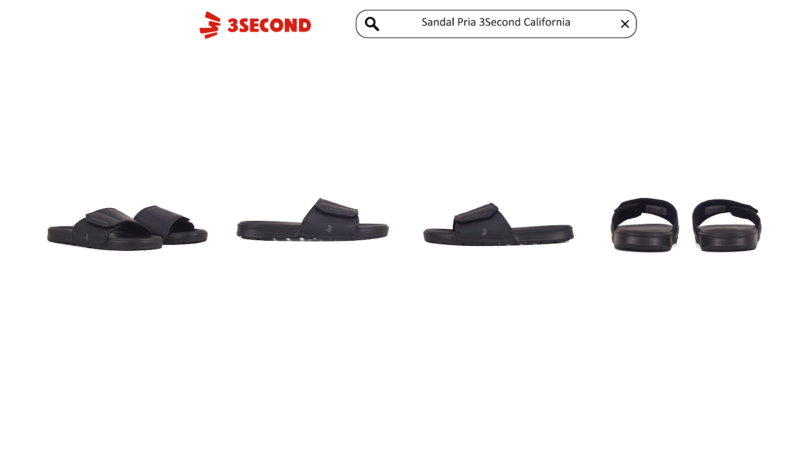 Sandal Slip On Pria Hitam