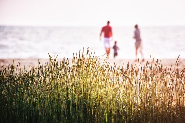 A family beach vacation.