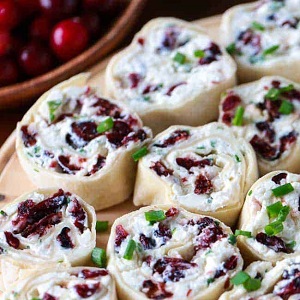 Cranberry Feta Pinwheels