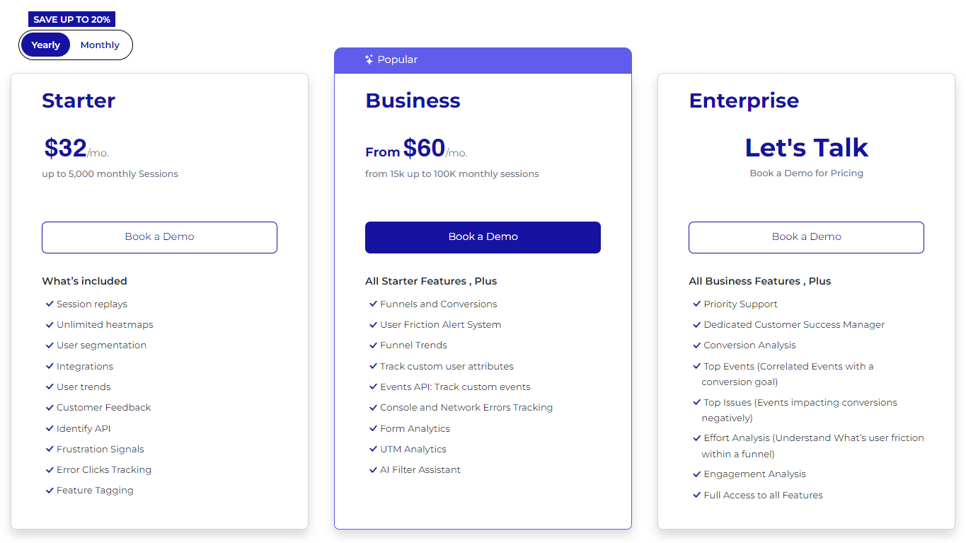 FullSession pricing