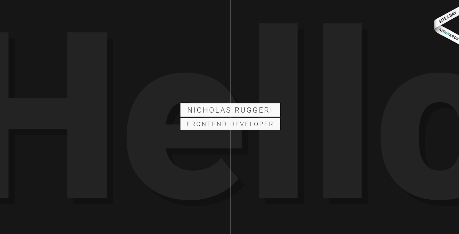 Web Developer Portfolio Examples Nicholas Ruggeri