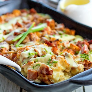 Overnight Eggs Benedict Casserole