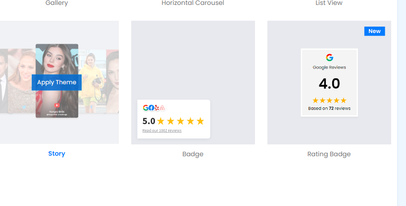 select Google Review Badge