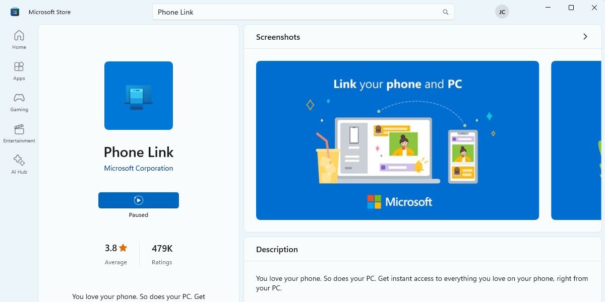 Microsoft's Phone Link App