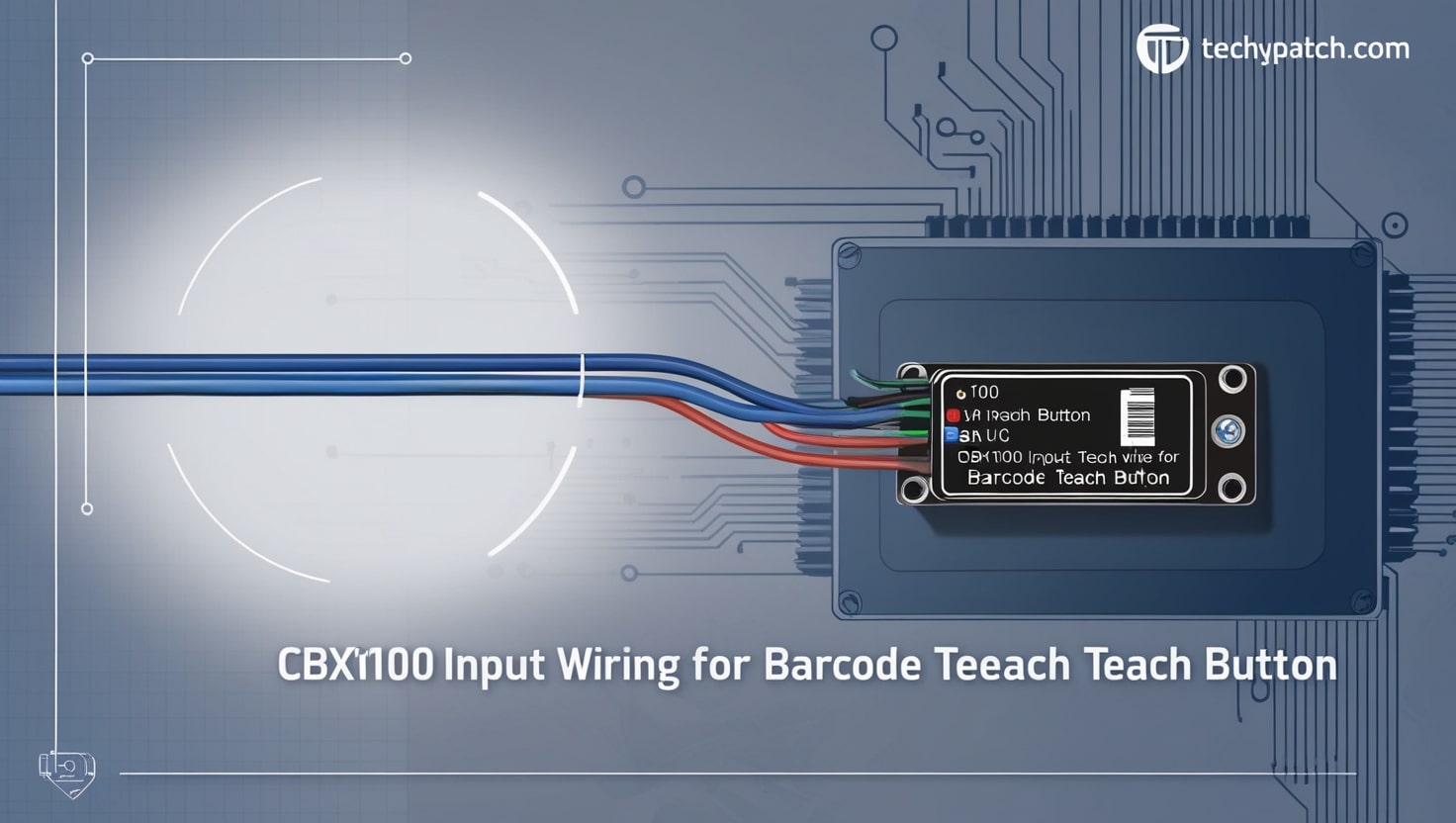 Wiring CBX100 Input For A Barcode Teach Button