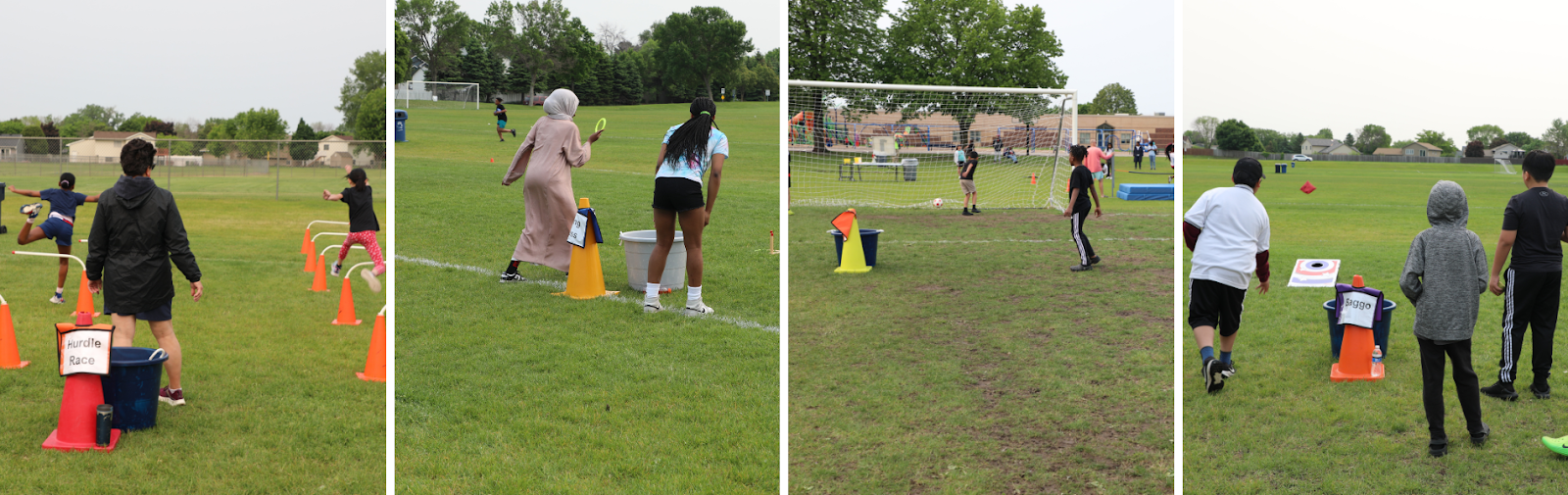 A collage of students participating in activities