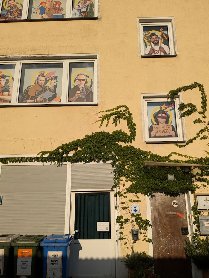 exterior wall of famous gay fetish and kink club in berlin, germany Böse Buben