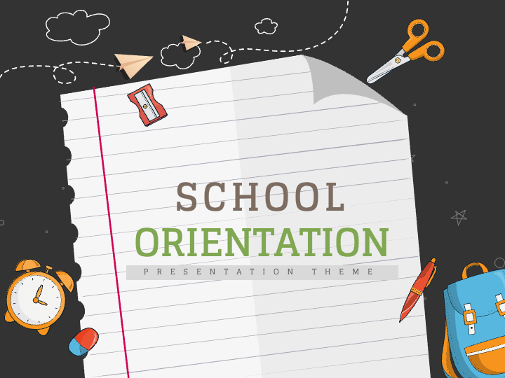 School Orientation PPT Theme