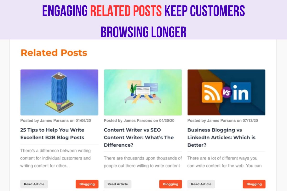 Engaging related posts