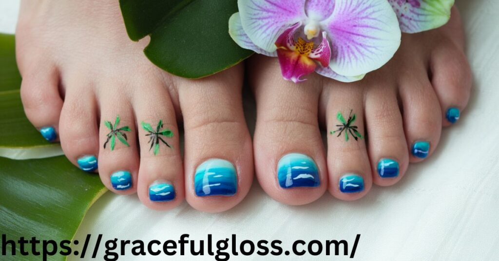 Hawaii Vibes Toenails