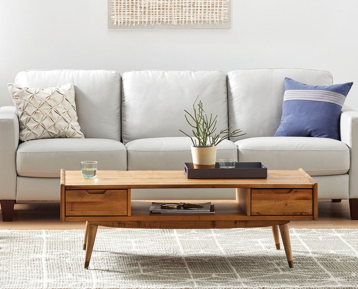 wooden coffee table