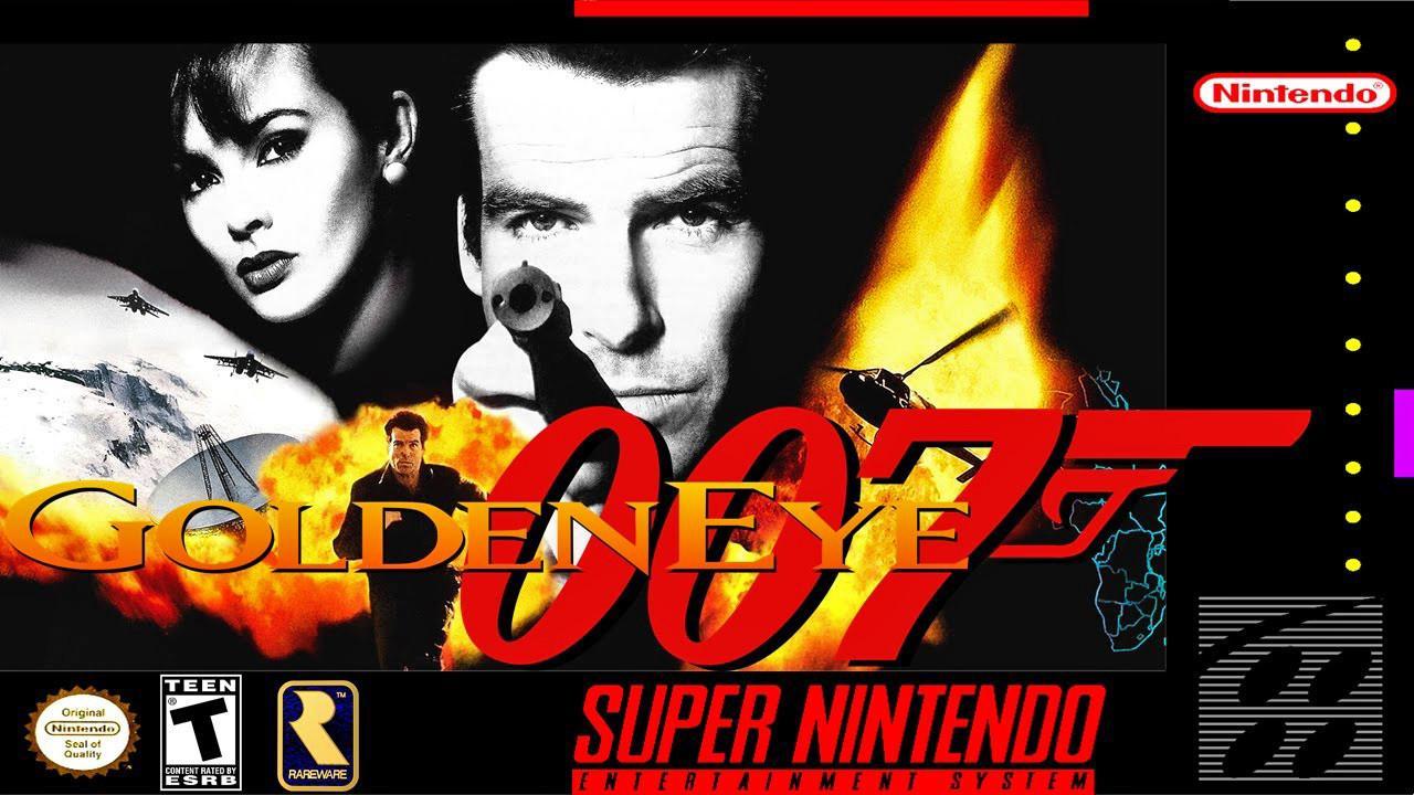 The Official Picture of GoldenEye 007 featuring its characters, one of the best emulator games for Android. 