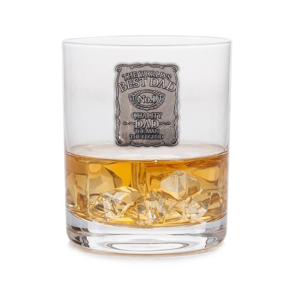 The World's Best Whisky Glass with Pewter Label
