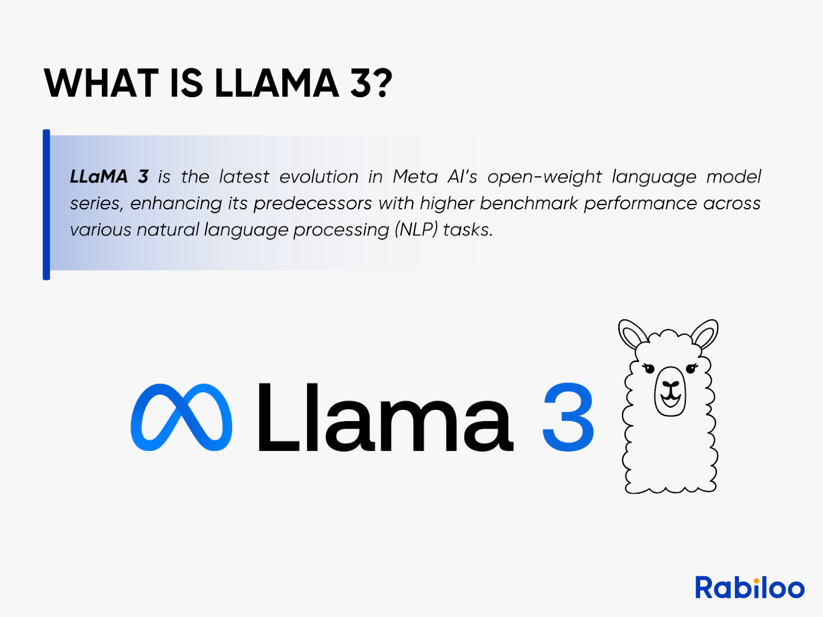 LLaMA is a model developed by Meta