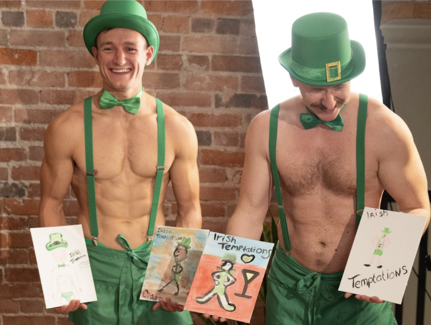 The Irish Temptations keep the party going with playful charm and plenty of laughs. Photo via The Irish Temptations.