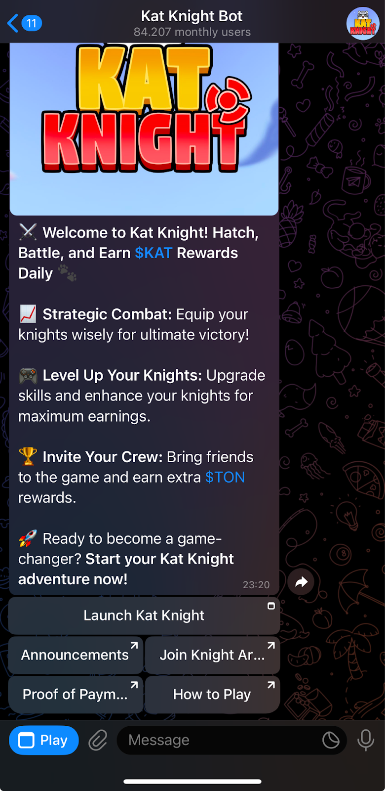 Kat Knight: The Ultimate RPG on the TON Blockchain