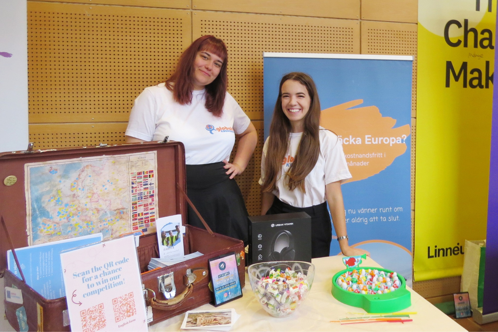 Me and Sigrit during our first fair in Växjö
