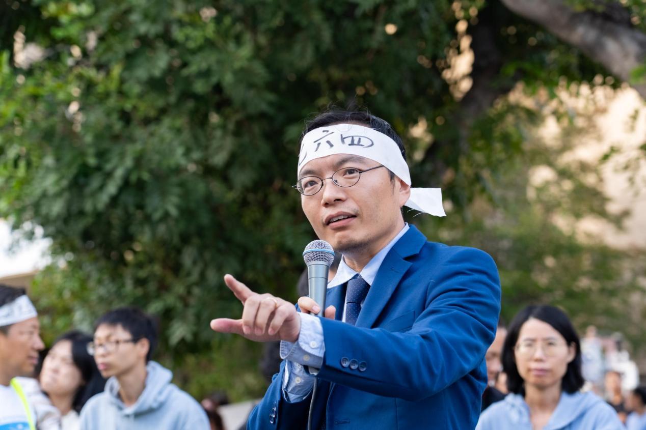 烛火不灭——洛杉矶民众集会纪念六四36周年/北春韩立华报道