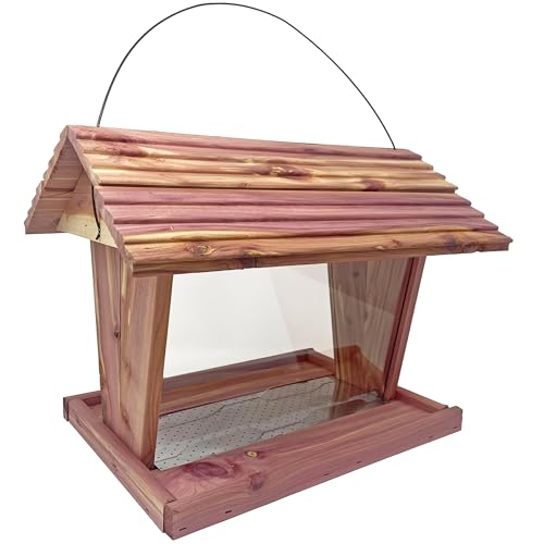 Large Ranch Cedar Bird Feeder - Made in USA