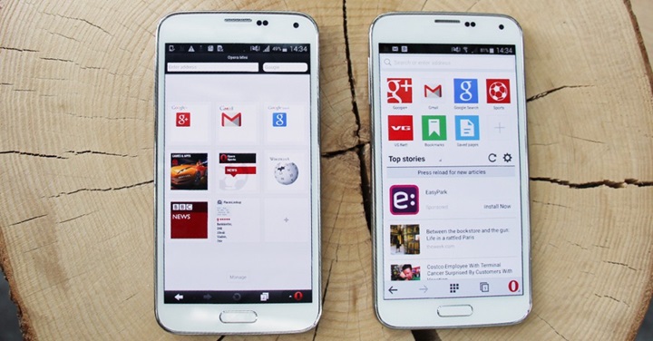 download Opera Mini old version from Play Store