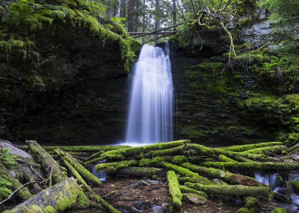 Shadow Falls located deep in the Panhandle National Forest.