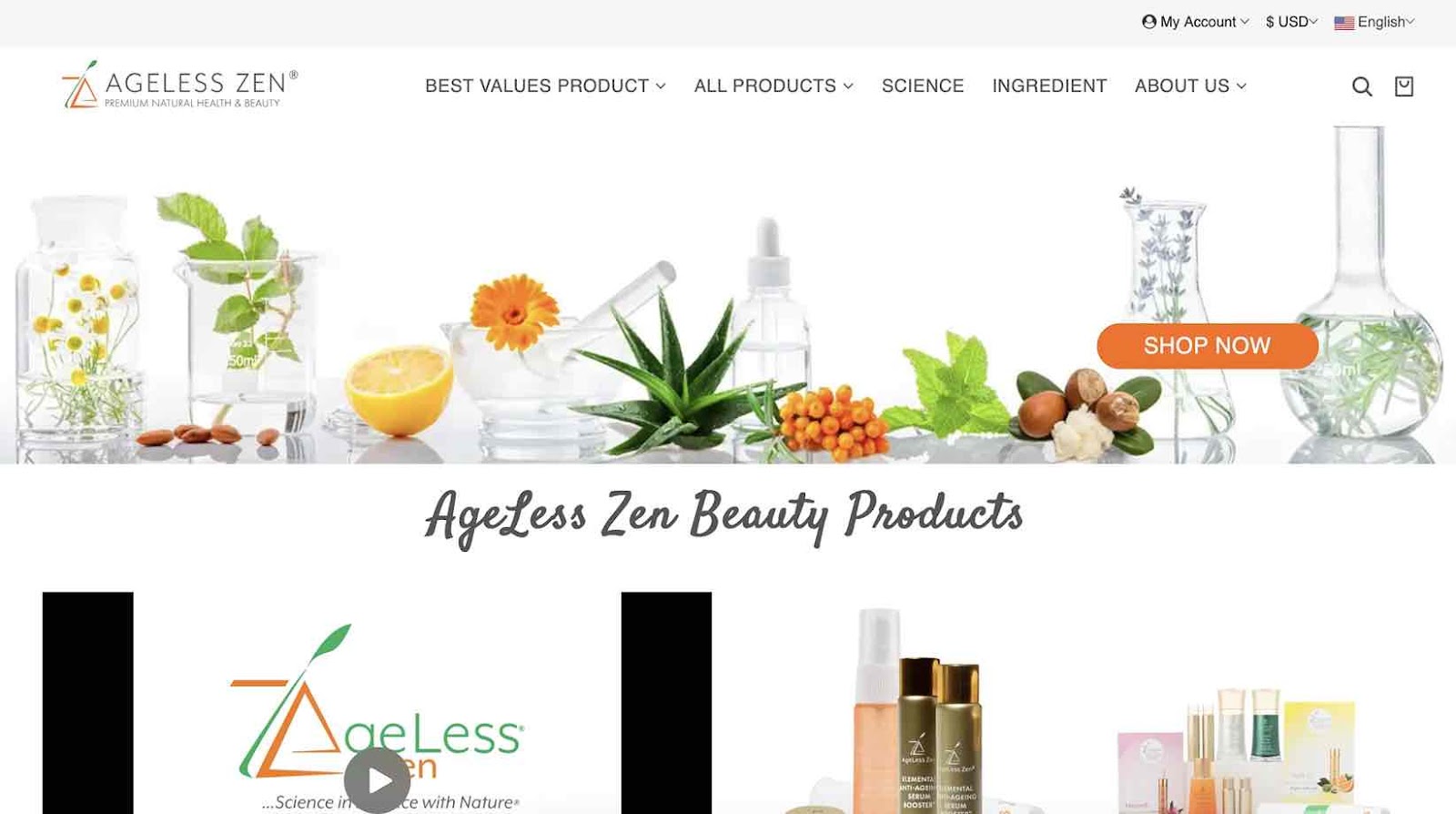 A screenshot of AgeLess Zen as a pet brand looking influencers 
