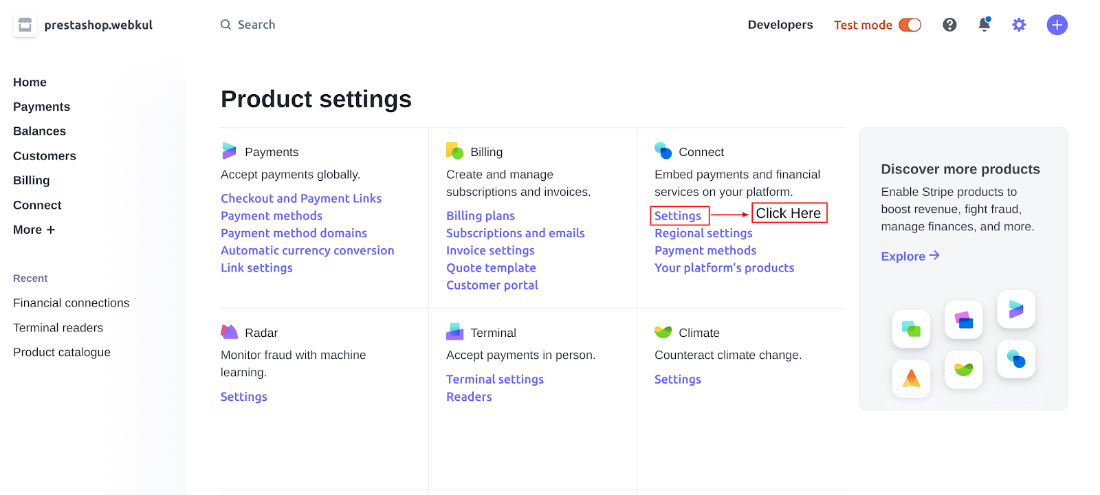  Client ID settings in stripe