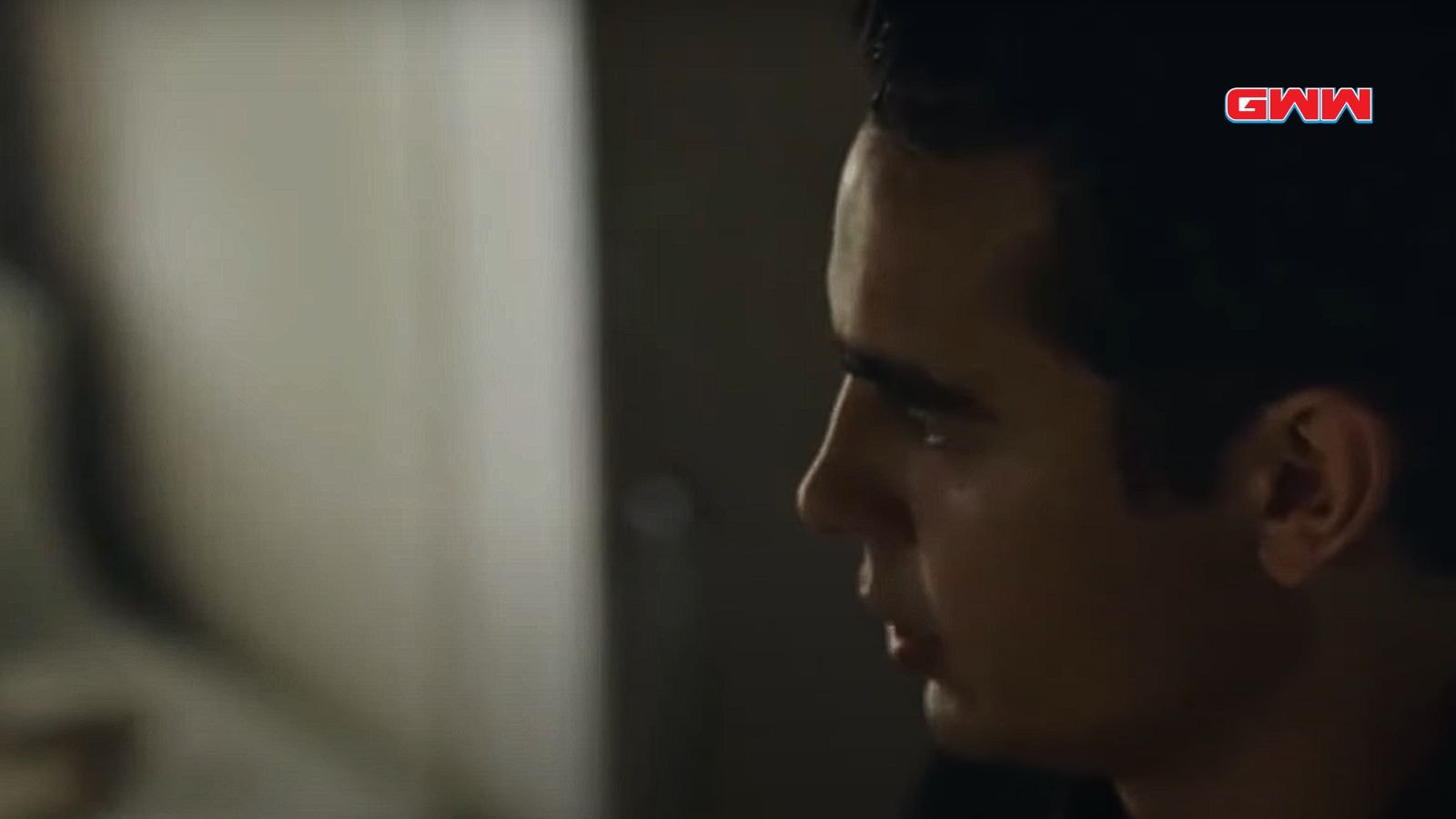 O.T. Fagbenle as Luke in a dimly lit scene from The Handmaid's Tale.