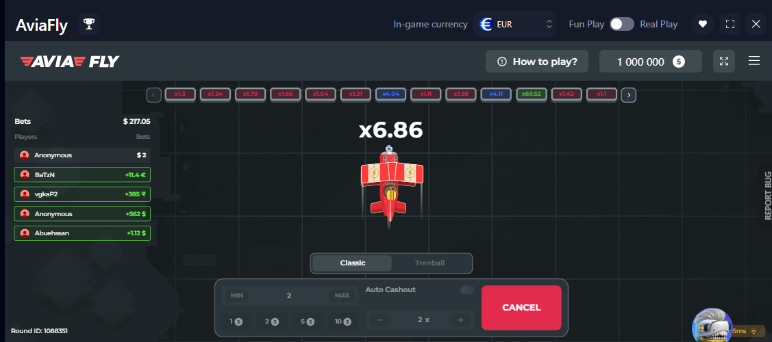 Bets.io 原創 – AviaFly