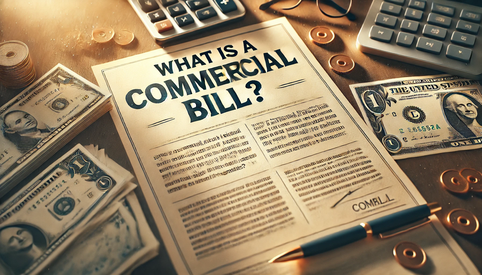 difference between commercial paper and commercial bill